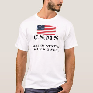 T-shirt drapeau, service masculin des Etats-Unis, U.S.M.S