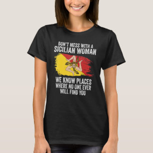 T-shirt Drapeau Sicile