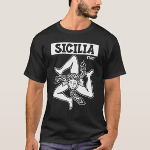 T-shirt Drapeau Sicile Palerme Italie 2