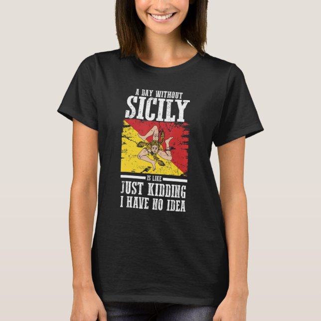 T-shirt Drapeau sicilien (Devant)