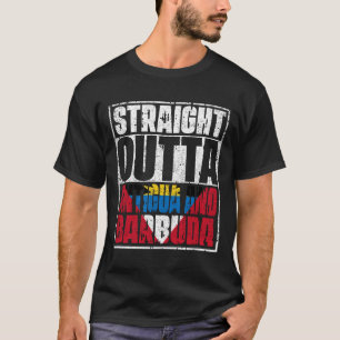 T-shirt Drapeau situé juste à côté d'Antigua-et-Barbuda