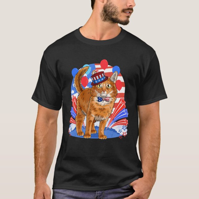 T-shirt Drapeau somalien 4 juillet patriotique américain (Devant)
