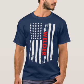 T-shirt Drapeau soudeur américain (3)