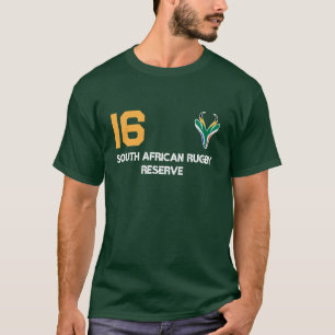 T-shirt Drapeau Springbok Face Afrique du Sud