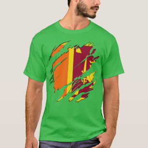 T-shirt Drapeau Sri Lanka