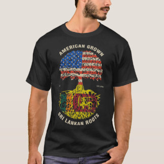 T-shirt Drapeau Sri Lanka : Les racines sri lankaises gran