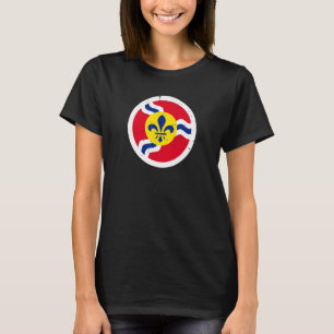 T-shirt Drapeau St Louis Missouri Vintage STL City Fla
