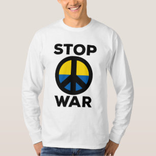 T-shirt Drapeau Stop Guerre d'Ukraine