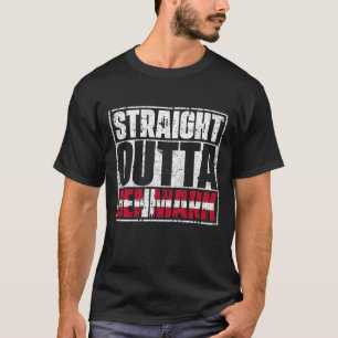 T-shirt Drapeau Stright Outta Danemark