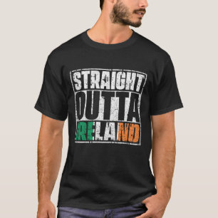 T-shirt Drapeau Stright Outta Irlande