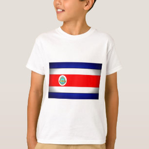 T-shirt Drapeau stylisé du Costa Rica