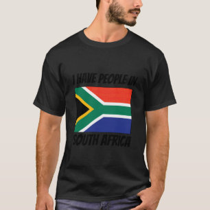 T-shirt Drapeau sud-africain J'ai des gens en Afrique du S