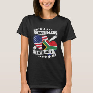 T-shirt Drapeau sud-africain moitié sud-africain hal