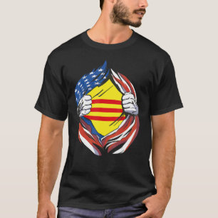 T-shirt Drapeau sud-vietnamien Américain Fier de Mon Vietn