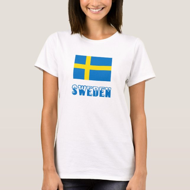 T-shirt Drapeau suédois (Devant)