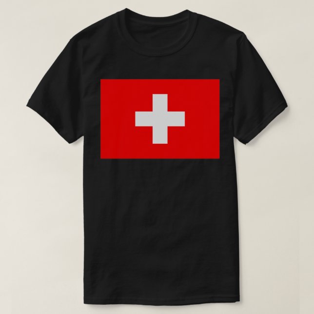 T-shirt Drapeau suisse (Design devant)