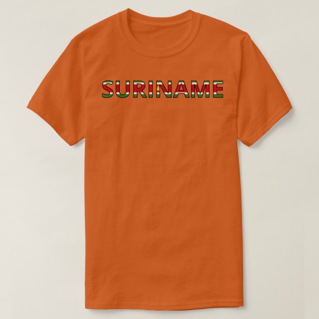 T-shirt Drapeau Suriname (Design devant)