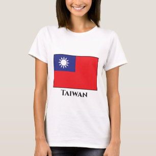 T-shirt Drapeau Taïwan