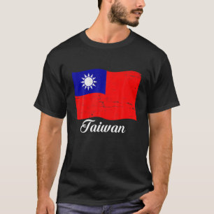 T-shirt Drapeau taïwanais patriotique Vintage Taïwan Drape