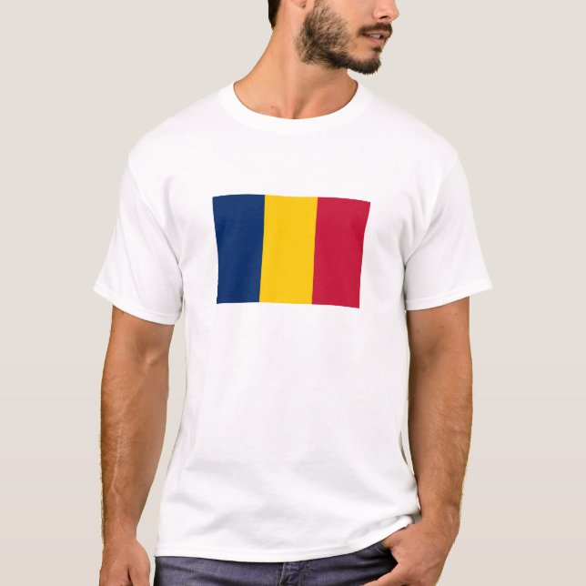 T-shirt Drapeau Tchad (Devant)