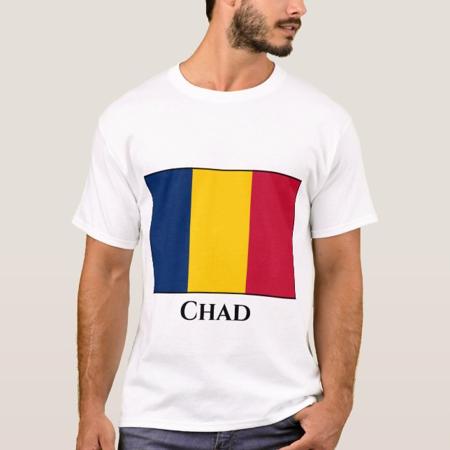 T-shirt Drapeau Tchad (Devant)