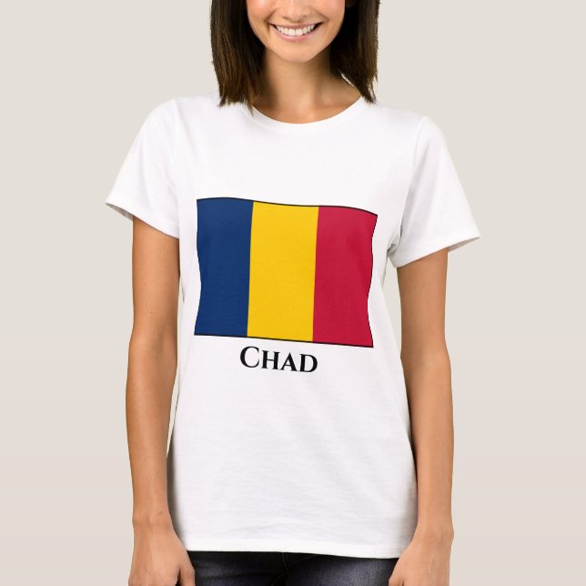 T-shirt Drapeau Tchad (Devant)