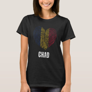 T-shirt Drapeau tchadien Drapeau tchadien ADN tchadien Tch