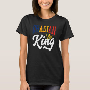 T-shirt Drapeau tchadien du roi tchadien Tchad