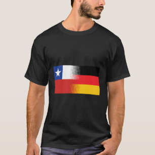 T-shirt Drapeau texan allemand américain Deutschland Allem