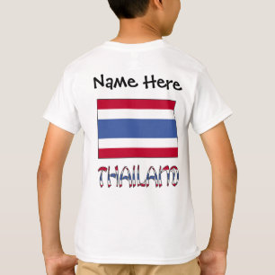 T-shirt Drapeau thaïlandais personnalisé Thailand