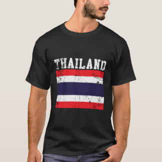 T-shirt Drapeau thaïlandais Vintage rétro