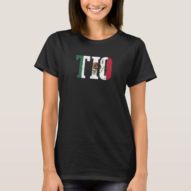 T-shirt Drapeau Tio Mexicain Fierté Mexicaine Correspondan (Devant)