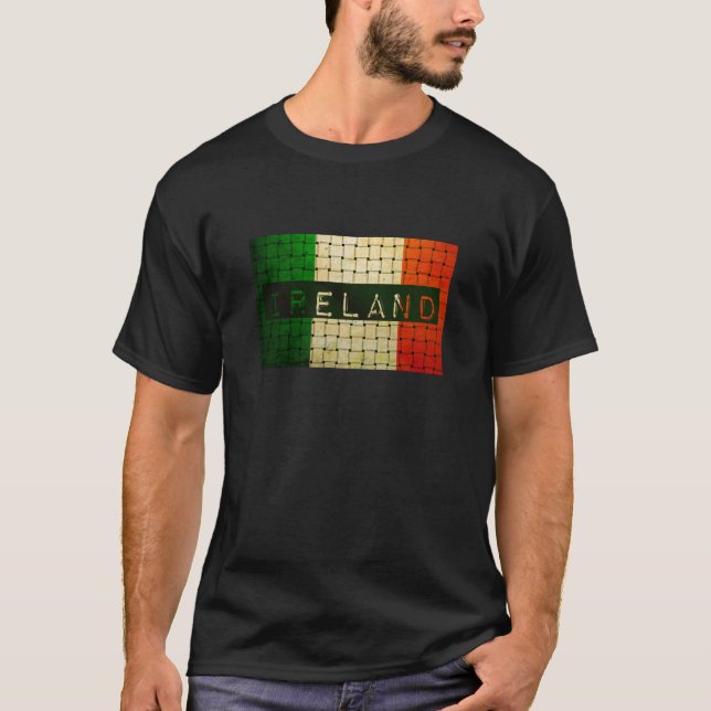 T-shirt Drapeau tissé irlandais (Devant)