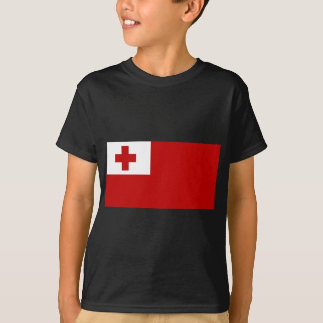 T-shirt drapeau tonga (Devant)