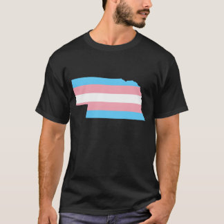 T-shirt Drapeau trans Nebraska LGBT Fierté soutien garçon