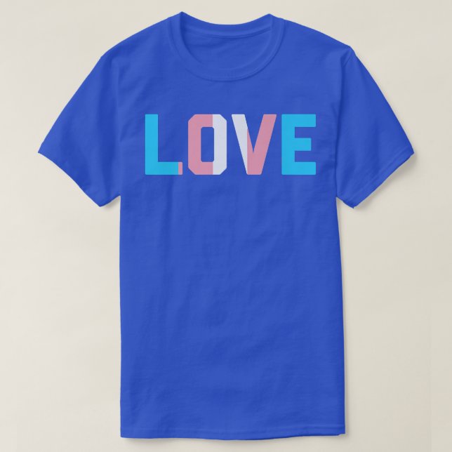 T-shirt Drapeau Trans Pride LOVE  (Design devant)