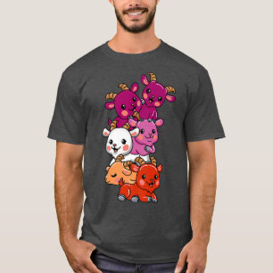 T-shirt Drapeau transgenre Goth de chèvre LGBT