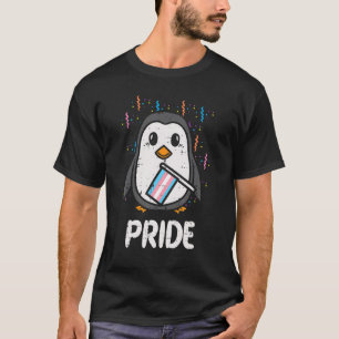 T-shirt Drapeau Transgenre Penguin Lgbt Tête Trans Stude U