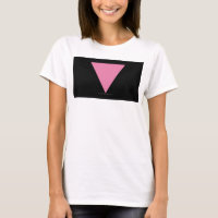 Drapeau triangle rose de SlipperyJoe's symbole ros