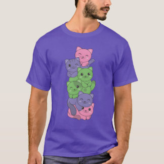 T-shirt Drapeau Trigenre Pride Chat Lgbtq Cute Chat garçon