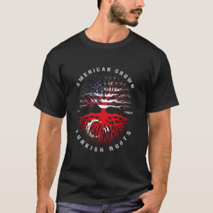 T-shirt Drapeau turc américain