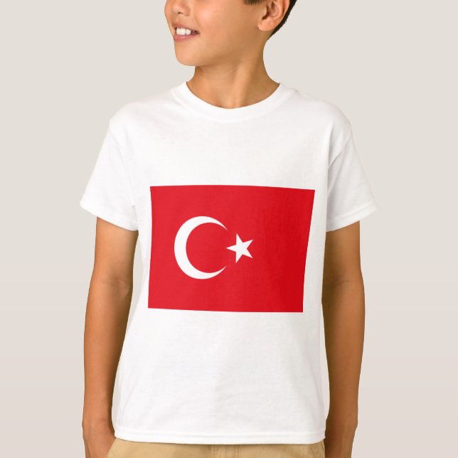 T-shirt Drapeau turc (Turquie) (Devant)