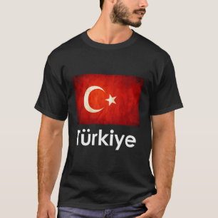T-shirt Drapeau turkmène Turquie Chemise Drapeau turc