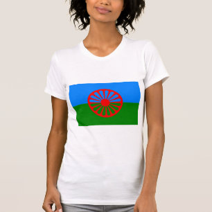 T-shirt Drapeau tzigane romani officiel