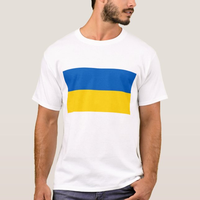 T-shirt Drapeau Ukraine (Devant)