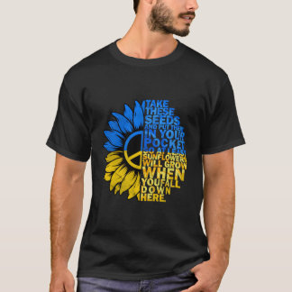 T-shirt Drapeau Ukraine soutien de la paix Ukraine