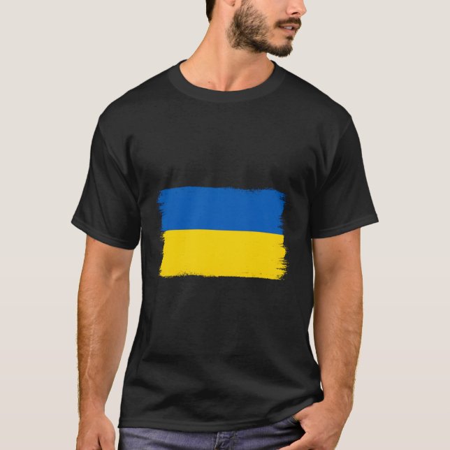 T-shirt Drapeau ukrainien (Devant)