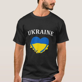 T-shirt Drapeau ukrainien L'Ukraine