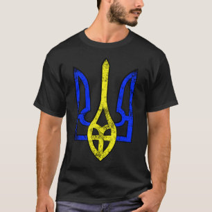 T-shirt Drapeau ukrainien symbole ukrainien antique vintag