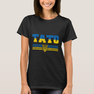 T-shirt Drapeau ukrainien Tato Ukraine Papa ukrainien Père